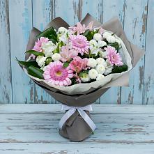 Букет цветов из:  Герберы, Альстромерии и Хризантемы #REPLACE_PRED# Верее Раменского района