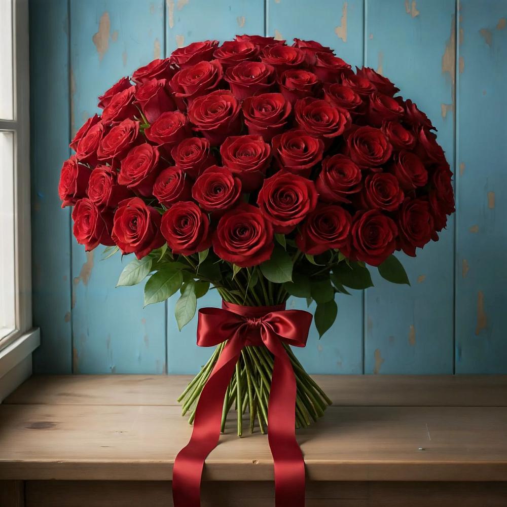 Букет Красные розы Блэк Меджик в Верее Раменского района