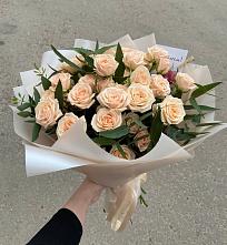 Букет Кремовые розы Латте в Верее Раменского района