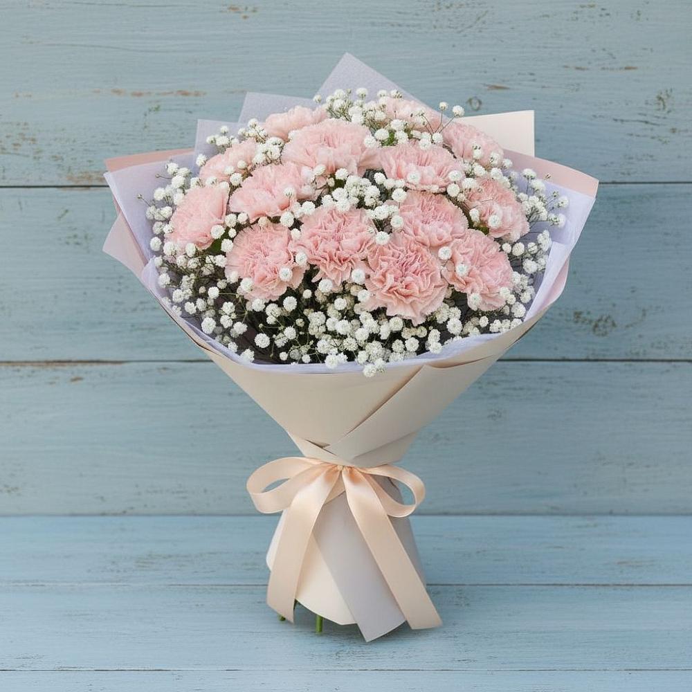 Букет цветов из: Гвоздики в Верее Раменского района