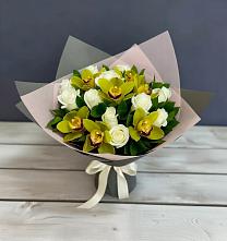 Букет цветов из:  Орхидеи и Розы в Верее Раменского района