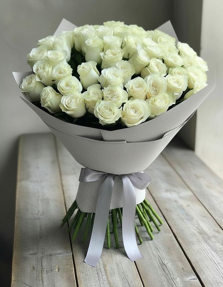 Букет 35 Белых роз в Верее Раменского района