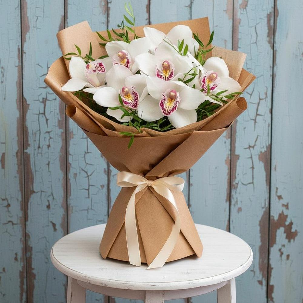 Букет цветов из: Орхидеи и Розы в Верее Раменского района