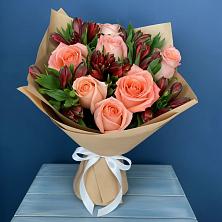 Букет цветов из:  Розы и Альстромерии в Верее Раменского района