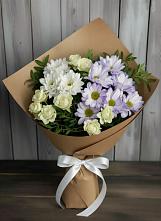 Букет цветов из:  Хризантемы и Розы в Верее Раменского района