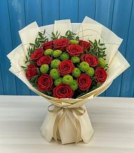 Букет цветов из:  Розы и Хризантемы #REPLACE_PRED# Верее Раменского района