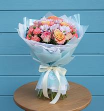 Букет цветов из:  Хризантемы и Розы в Верее Раменского района