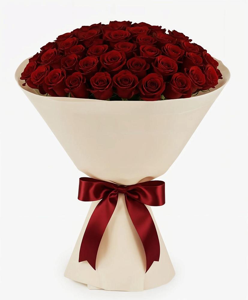 Букет 101 Бордовая роза Блэк Бакарра в Верее Раменского района