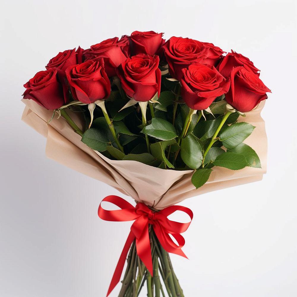 Букет 11 Красных роз Эдлесс Лав в Верее Раменского района