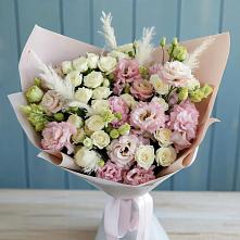 Букет цветов из:  Альстромерии и Розы #REPLACE_PRED# Верее Раменского района