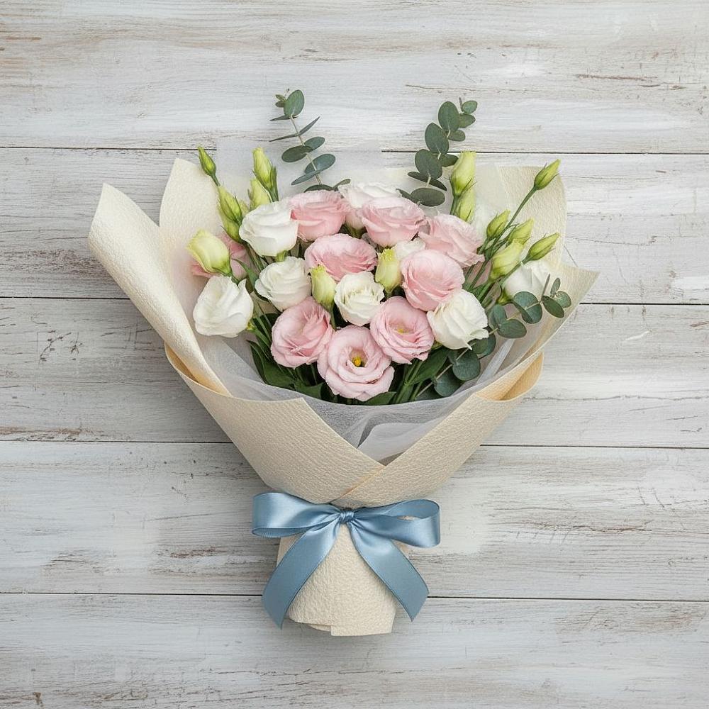 Букет цветов из: Лизиантусы в Верее Раменского района